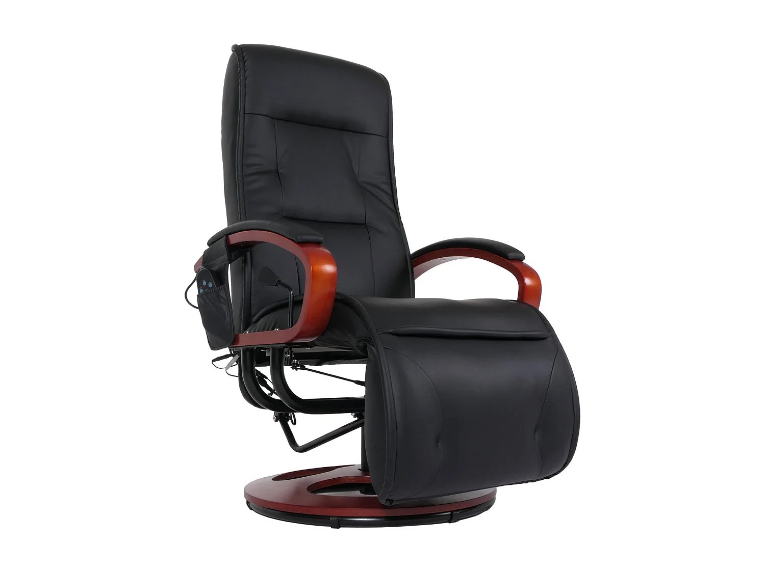 Fauteuil de relaxation fonction cuir noire 71 x 48 x 100 cm 04_0006381