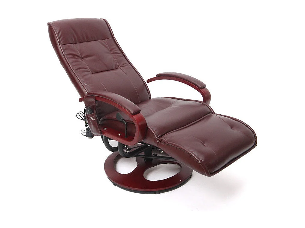 Fauteuil de relaxation avec cuir crème 71 x 48 x 100 cm 04_0006380