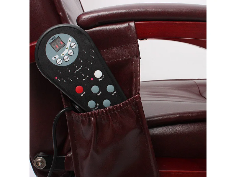 Fauteuil de relaxation avec cuir crème 71 x 48 x 100 cm 04_0006380