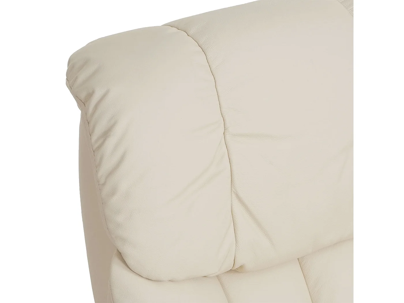 Fauteuil de relaxation TV cuir crème 58 x 49 x 40 cm 04_0003663