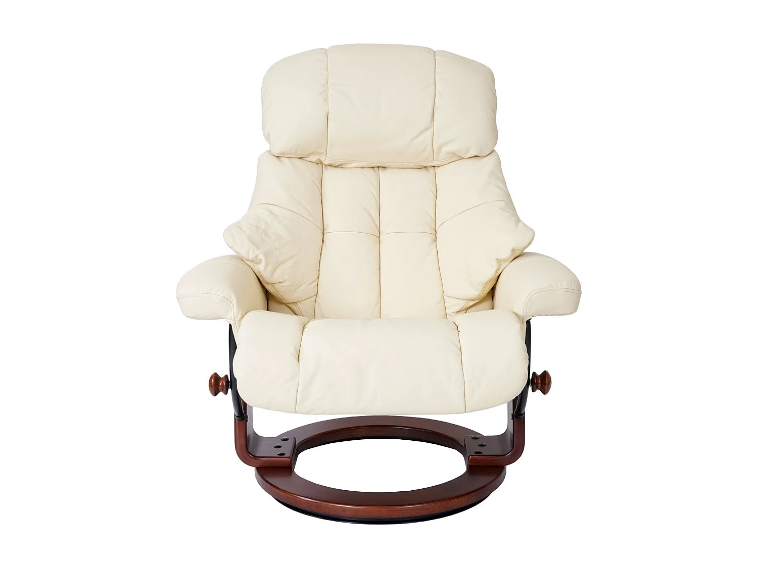 Fauteuil de relaxation TV cuir crème 58 x 49 x 40 cm 04_0003663