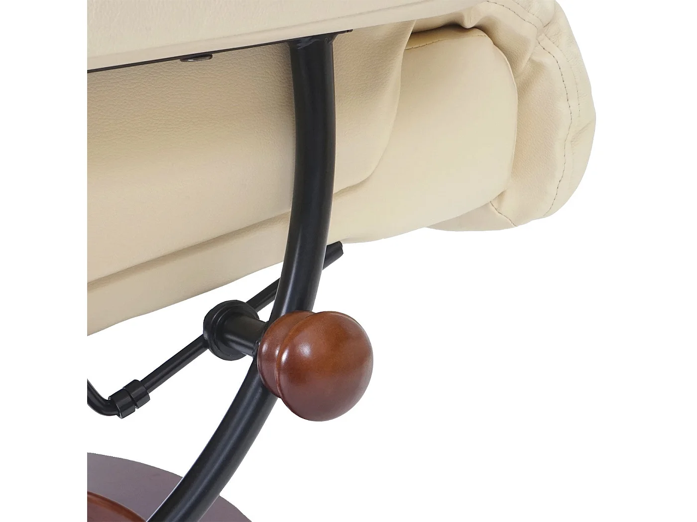 Fauteuil de relaxation TV cuir crème 58 x 49 x 40 cm 04_0003663