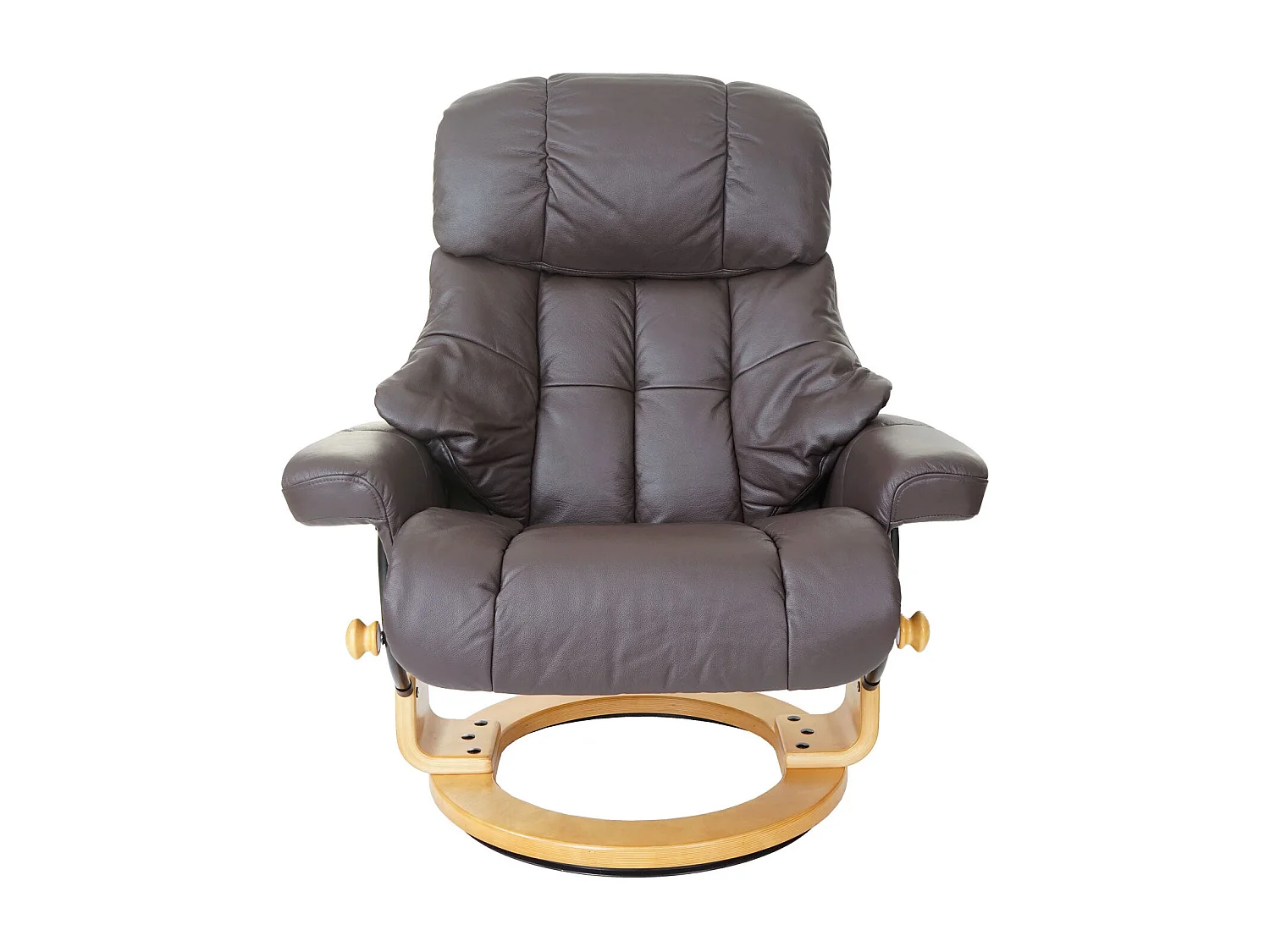 Fauteuil de relaxation TV cuir marron 97 x 88 x 112 cm 04_0003661