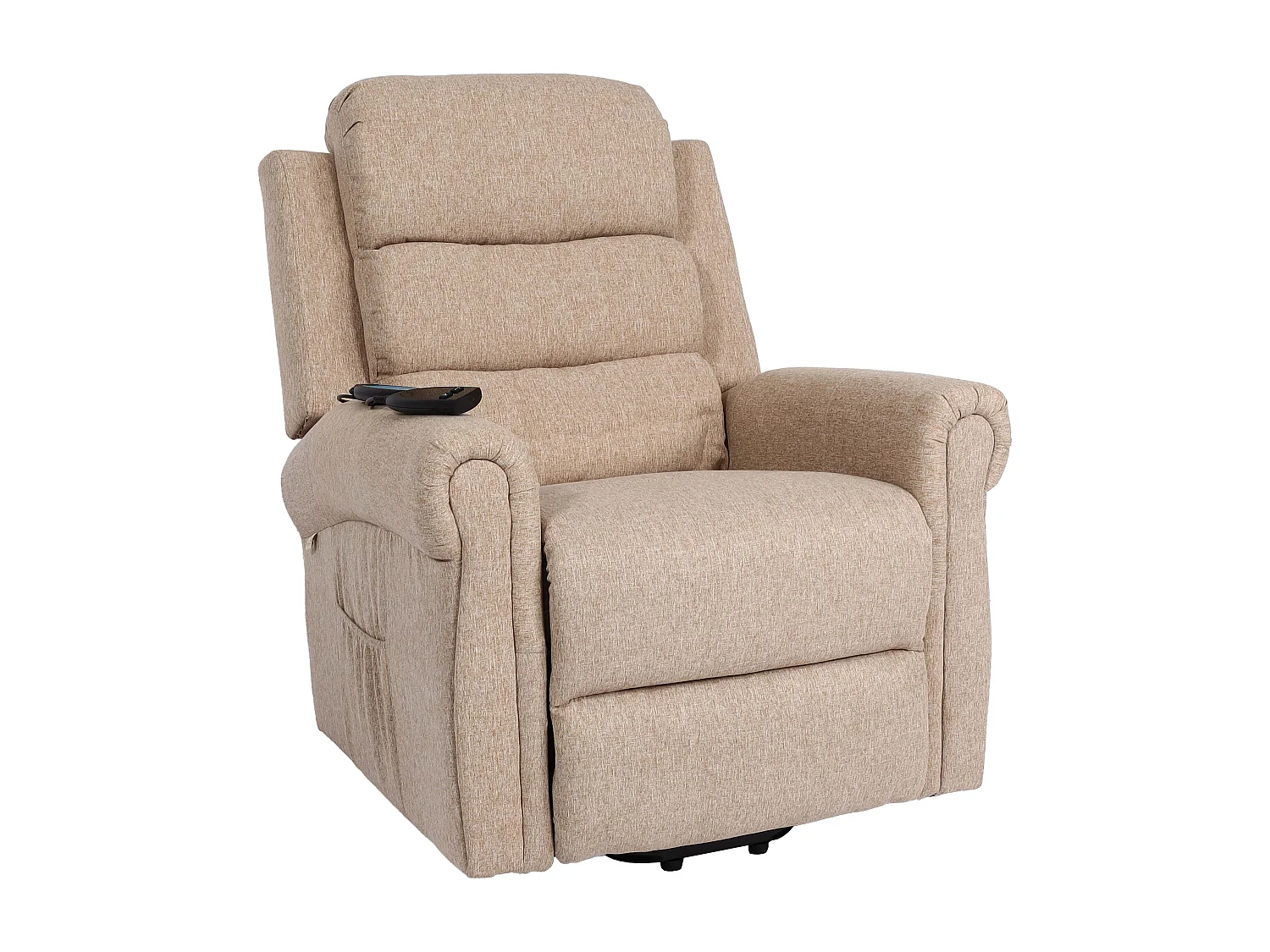 Fauteuil TV de relaxation tissu beige 77 x 65 x 84 cm 04_0006891