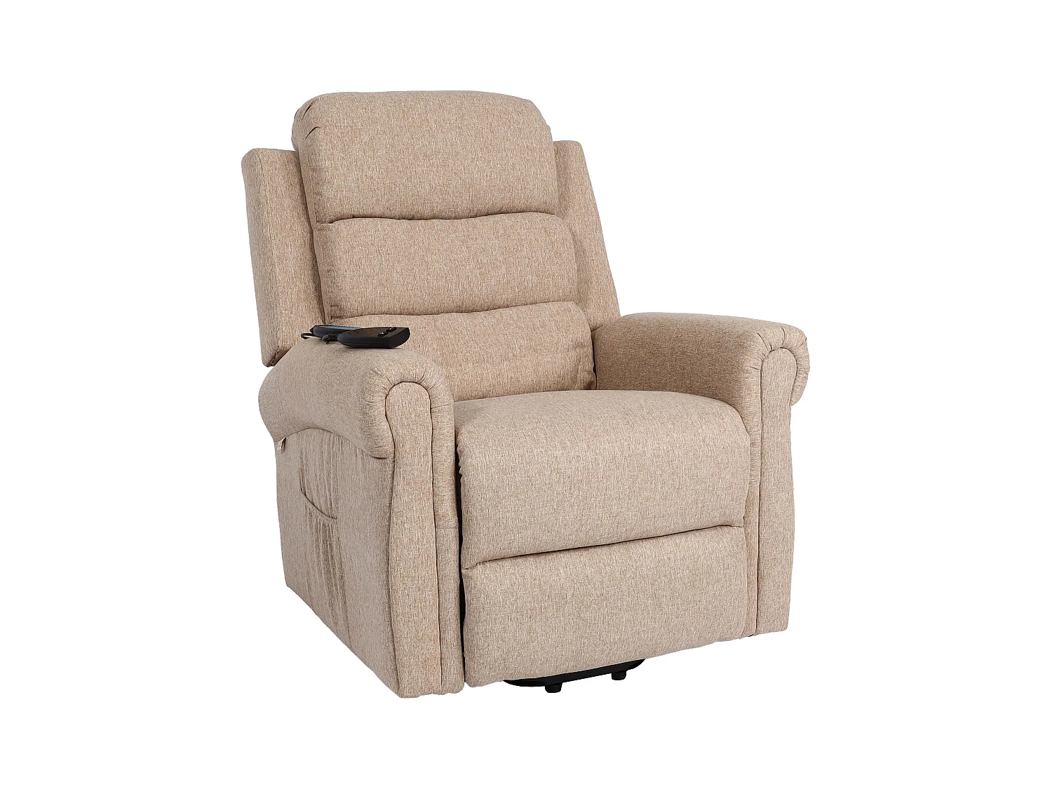 Fauteuil TV de relaxation tissu beige 77 x 65 x 84 cm 04_0006891
