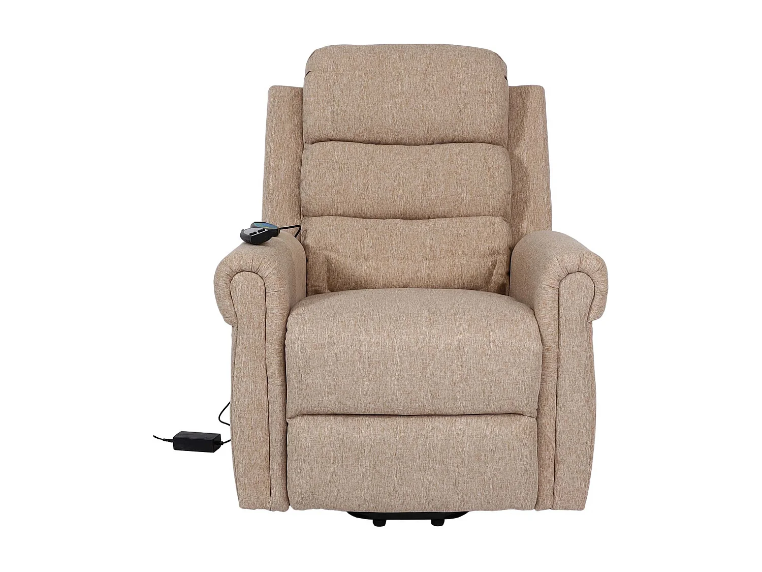 Fauteuil TV de relaxation tissu beige 77 x 65 x 84 cm 04_0006891