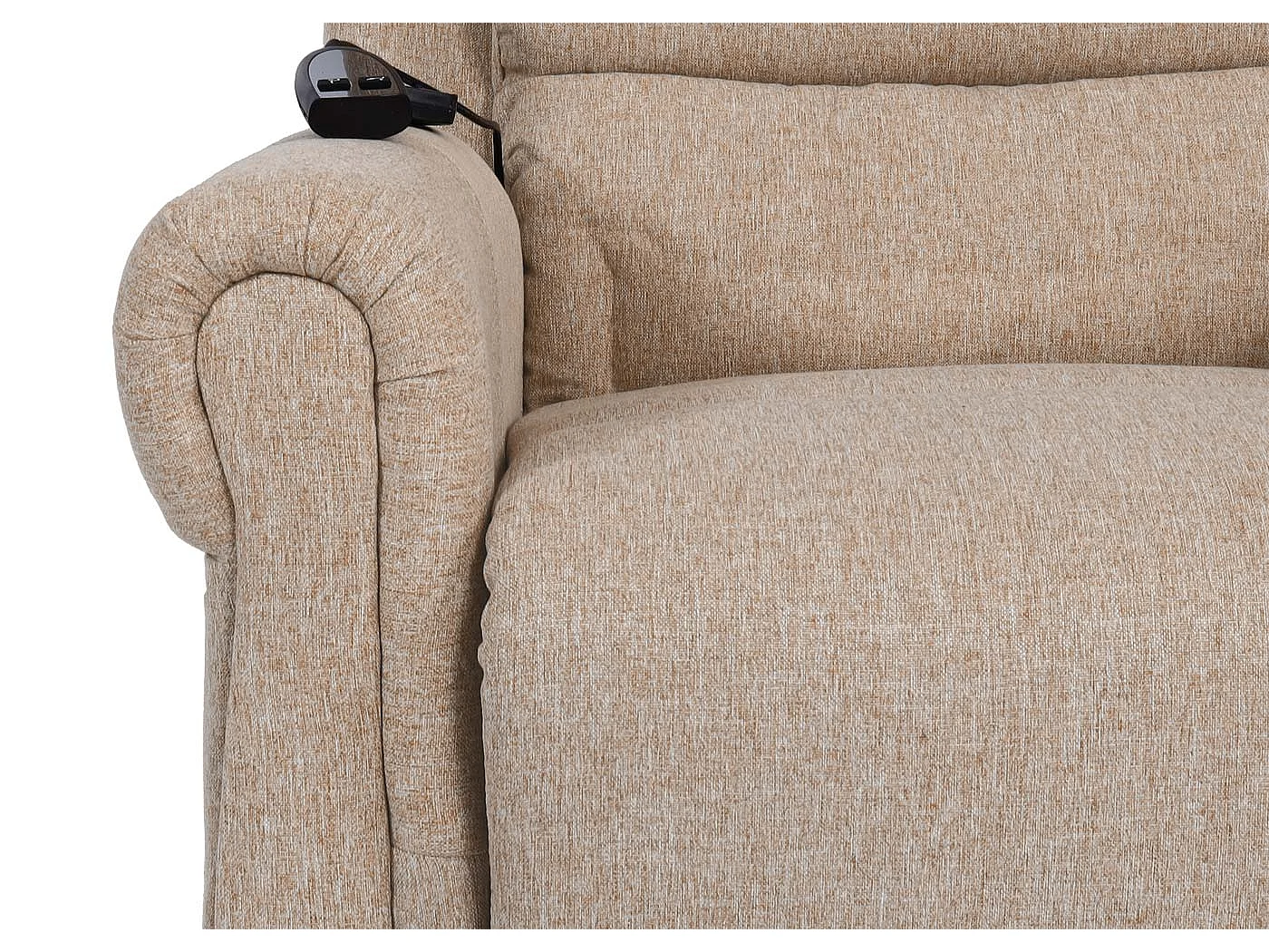 Fauteuil TV de relaxation tissu beige 77 x 65 x 84 cm 04_0006891