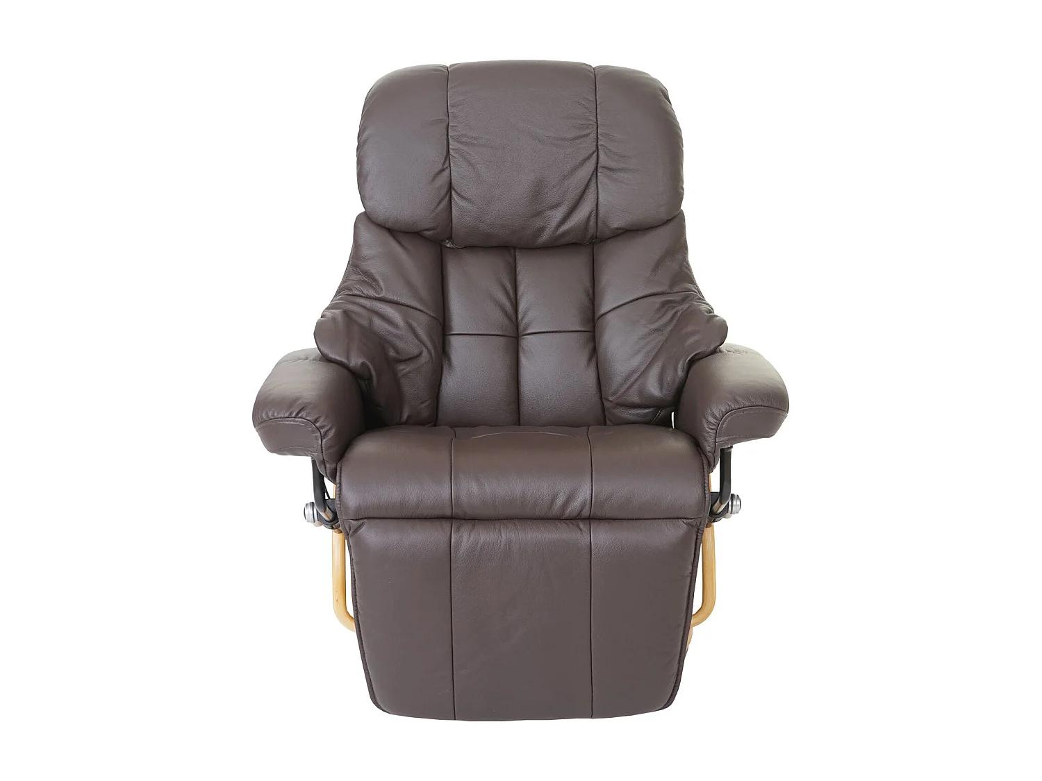 Fauteuil TV de relaxation cuir marron 78 x 64 x 87 cm 04_0007816