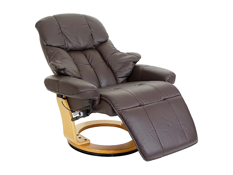 Fauteuil TV de relaxation cuir marron 78 x 64 x 87 cm 04_0007816
