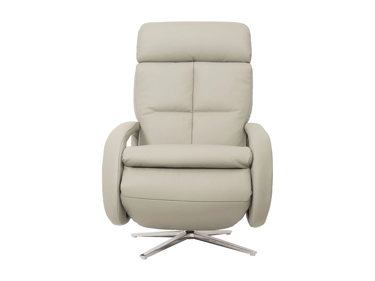Fauteuil de relaxation fauteuil cuir grie 77 x 58 x 90 cm 04_0006835