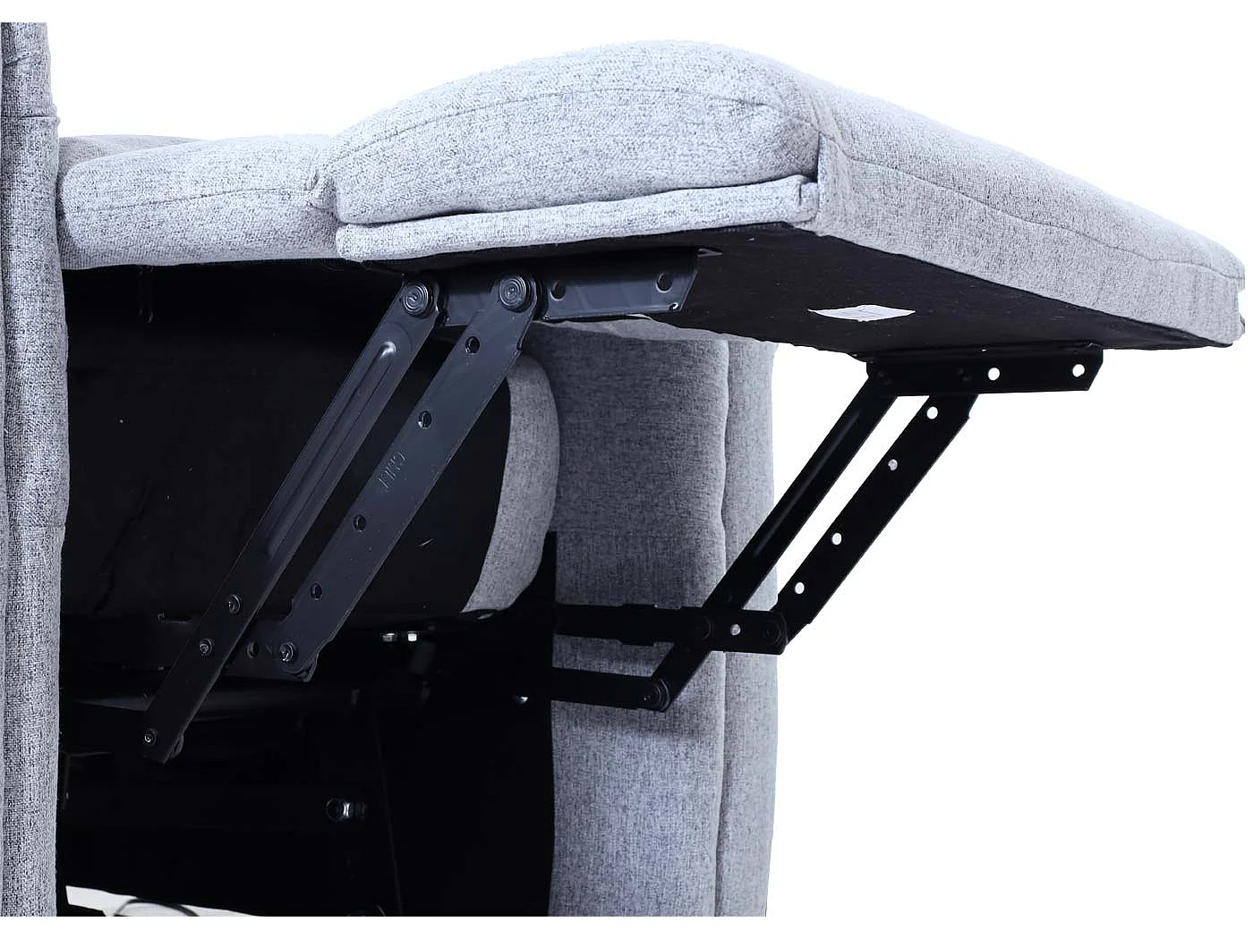 Fauteuil TV de relaxation tissu grise 77 x 65 x 84 cm 04_0006892