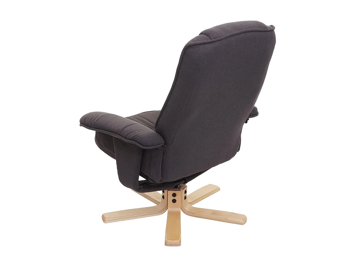 Fauteuil relax inclinable rotatif tissu grise 80 x 70 x 100 cm 04_0001952
