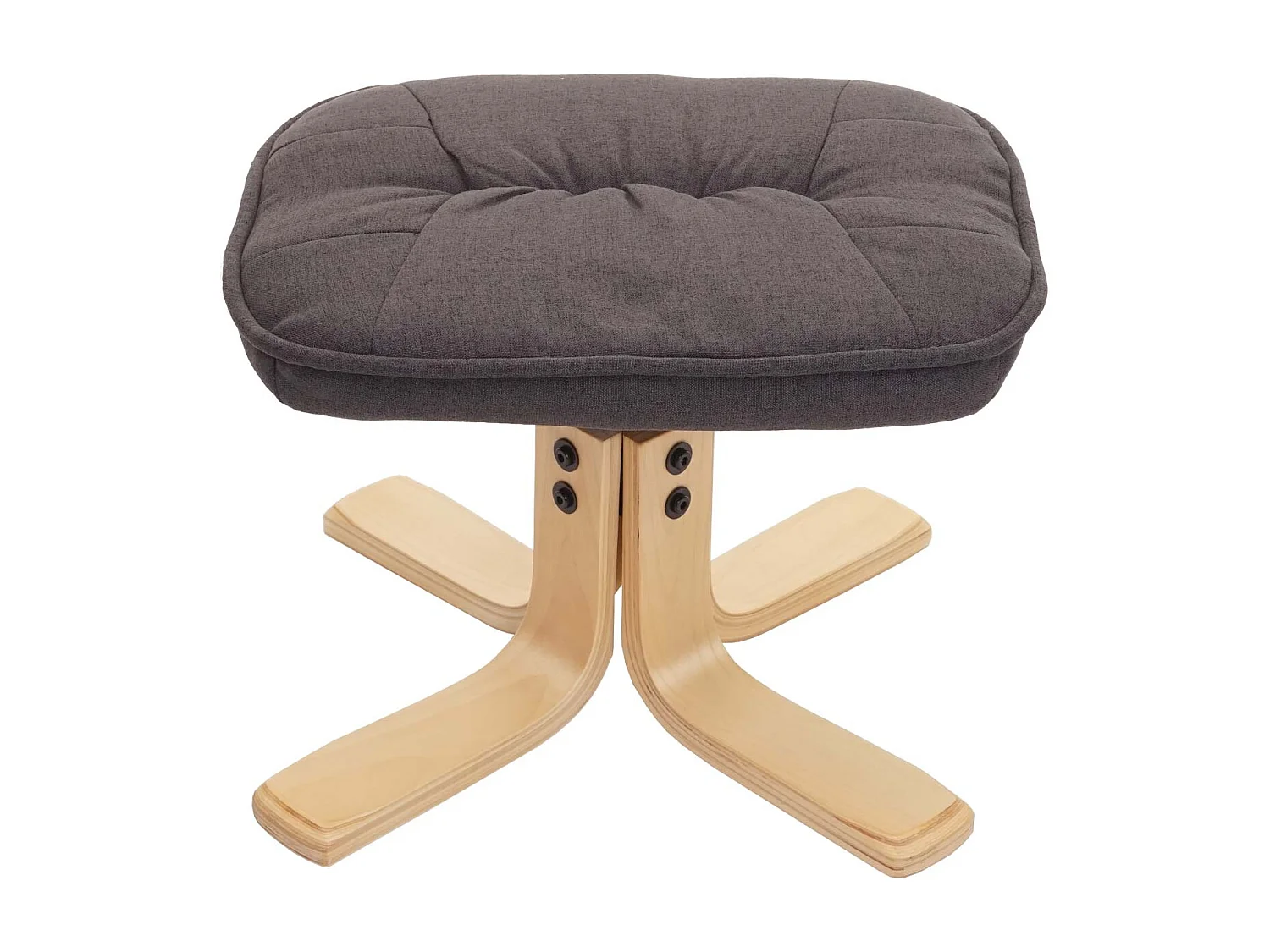 Fauteuil relax inclinable rotatif tissu grise 80 x 70 x 100 cm 04_0001952