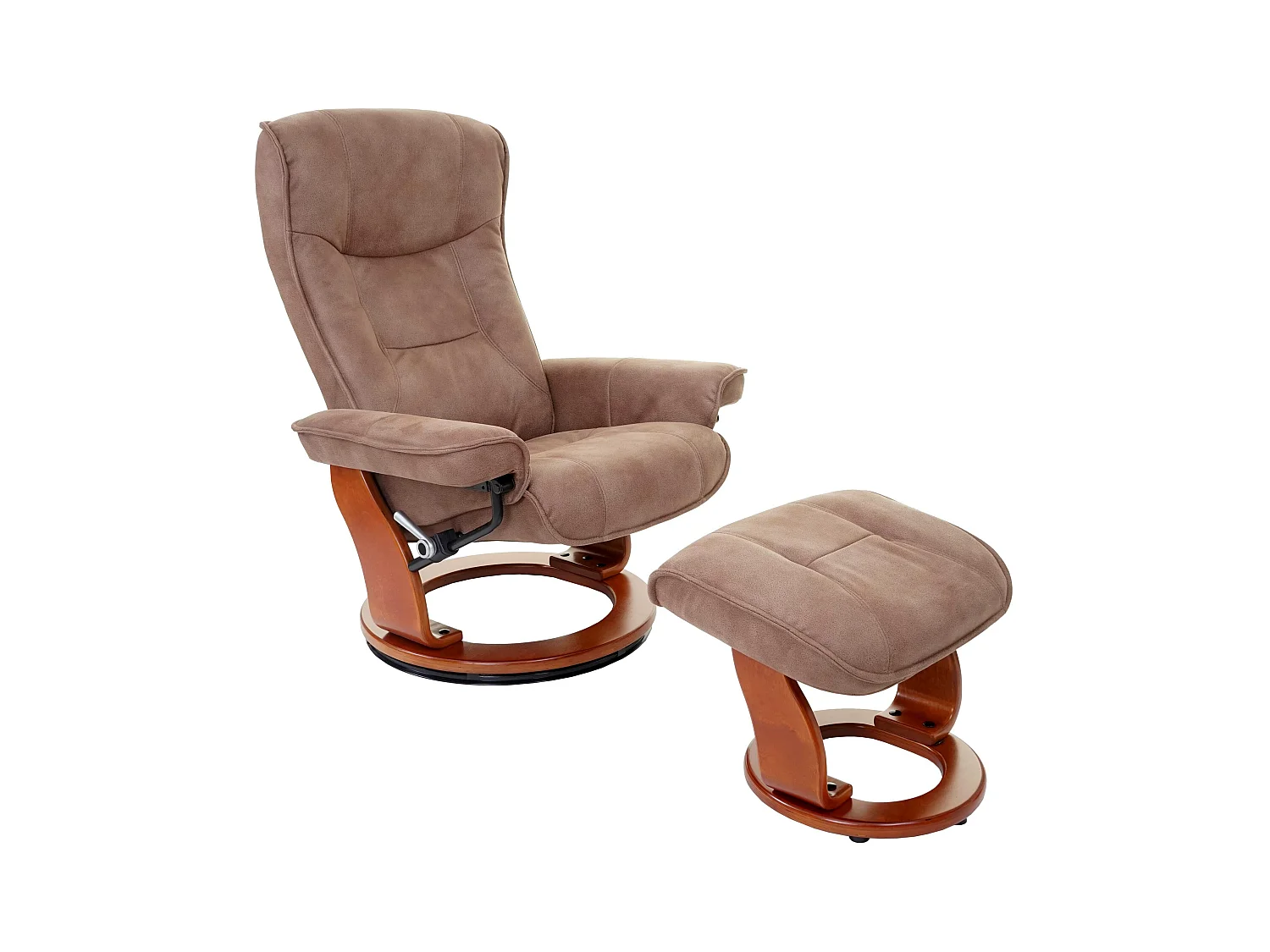 Fauteuil de relaxation TV tissu marron 86 x 82 x 105 cm 04_0003677