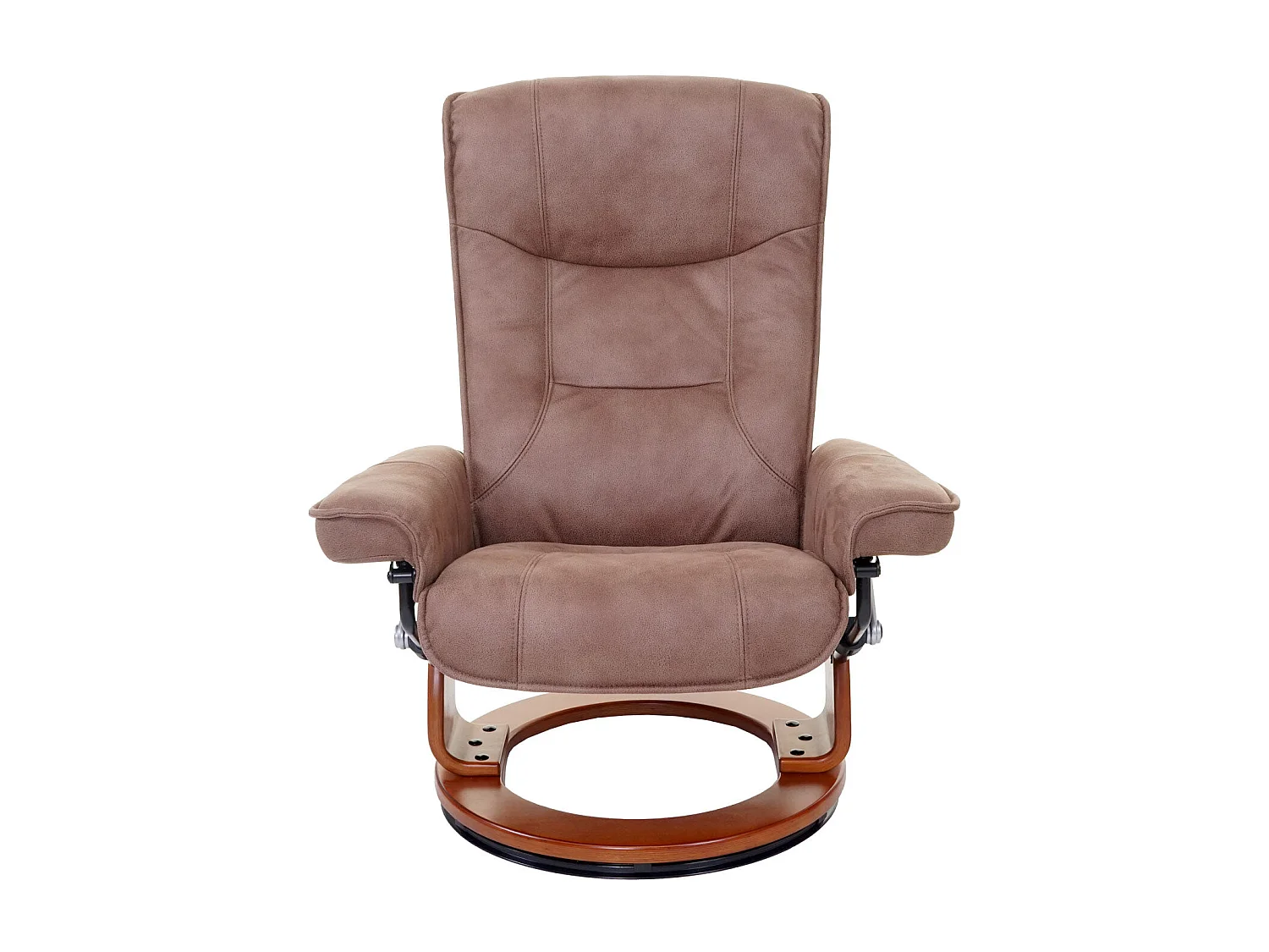 Fauteuil de relaxation TV tissu marron 86 x 82 x 105 cm 04_0003677
