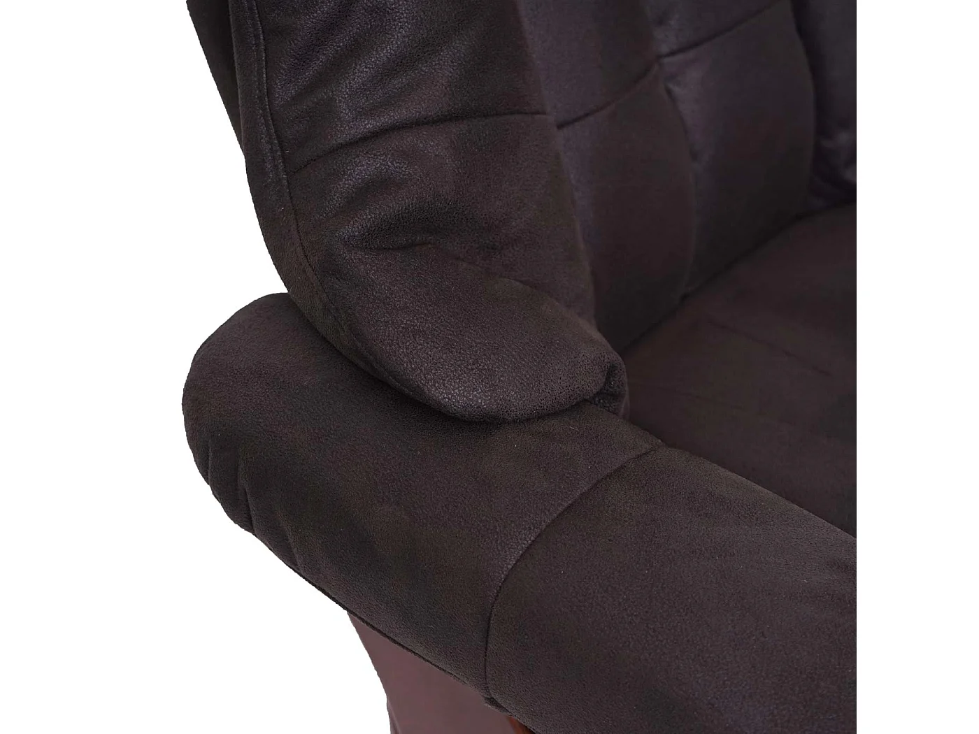 Fauteuil de relaxation avec tissu marron 90 x 82 x 105 cm 04_0003686