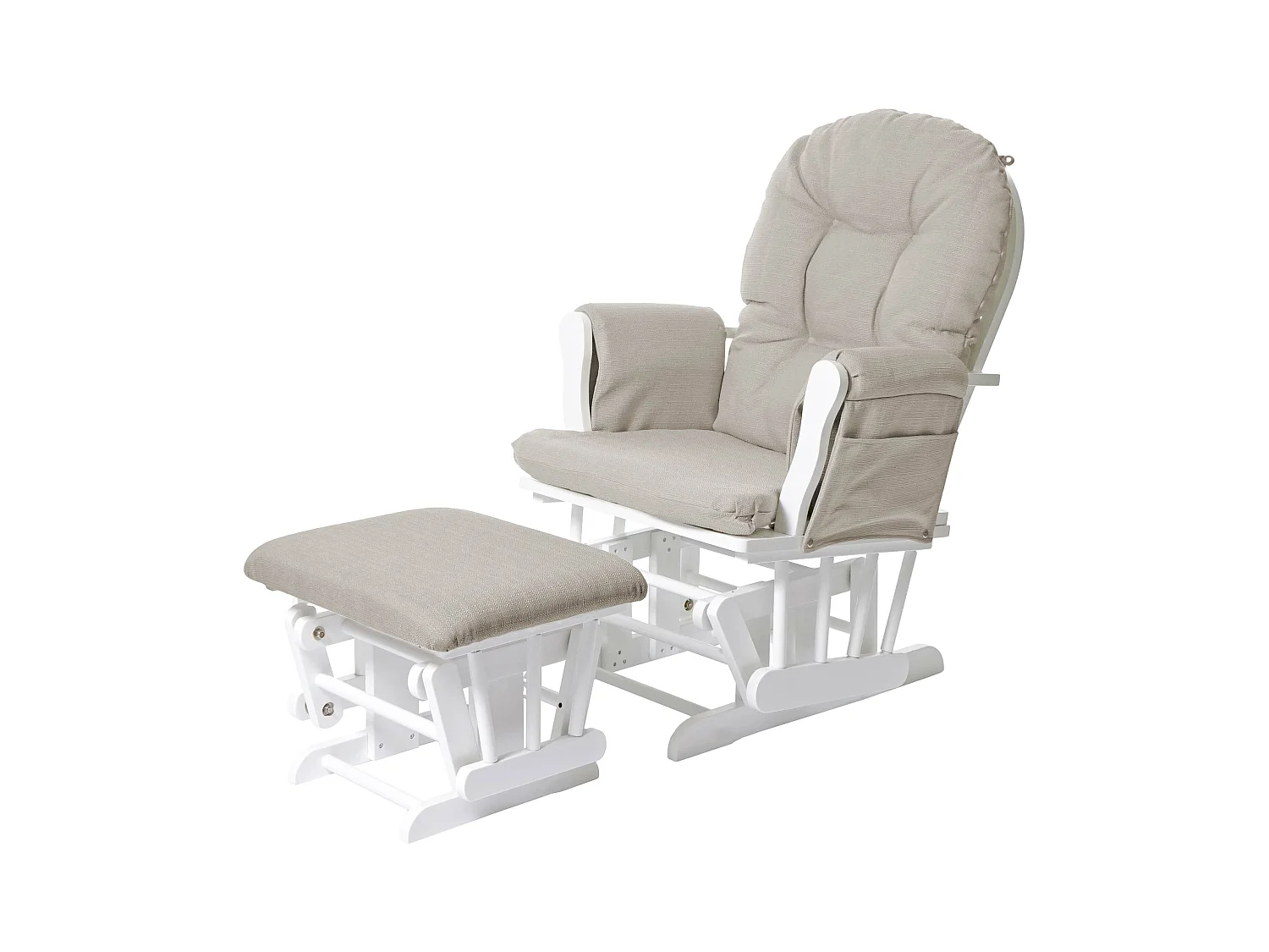 Fauteuil de relaxation fonction bois blanche 57 x 44 x 91 cm 04_0006270