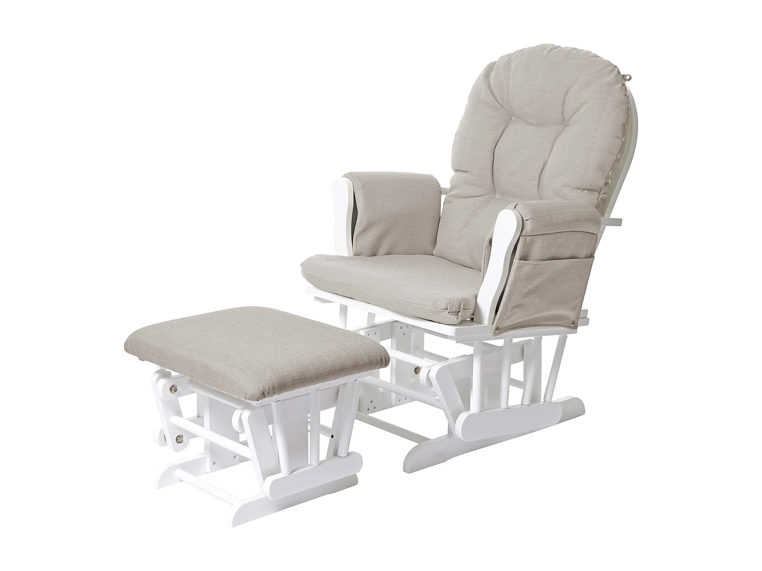 Fauteuil de relaxation fonction bois blanche 57 x 44 x 91 cm 04_0006270