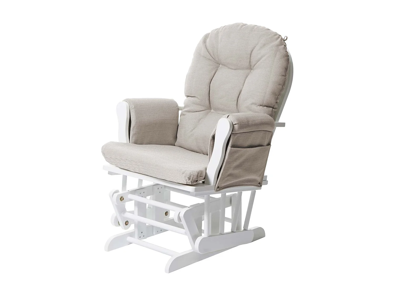 Fauteuil de relaxation fonction bois blanche 57 x 44 x 91 cm 04_0006270