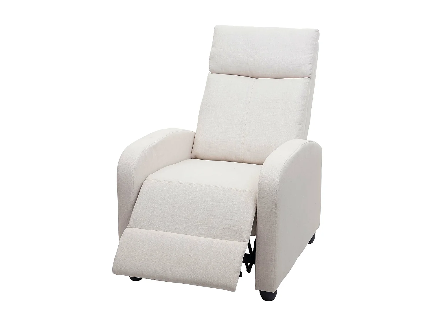Fauteuil TV relaxation fonction tissu crème 69 x 55 x 78 cm 04_0006877