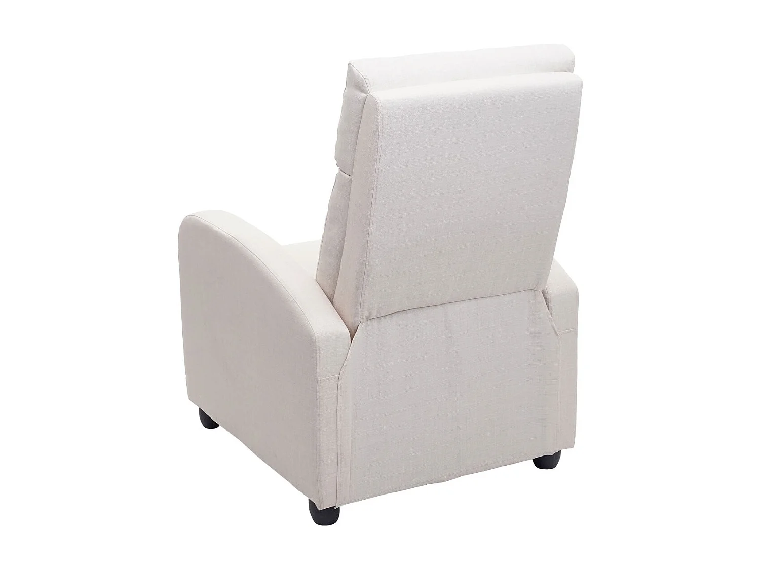 Fauteuil TV relaxation fonction tissu crème 69 x 55 x 78 cm 04_0006877