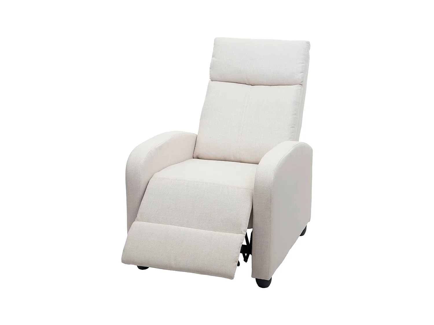 Fauteuil TV relaxation fonction tissu crème 69 x 55 x 78 cm 04_0006877