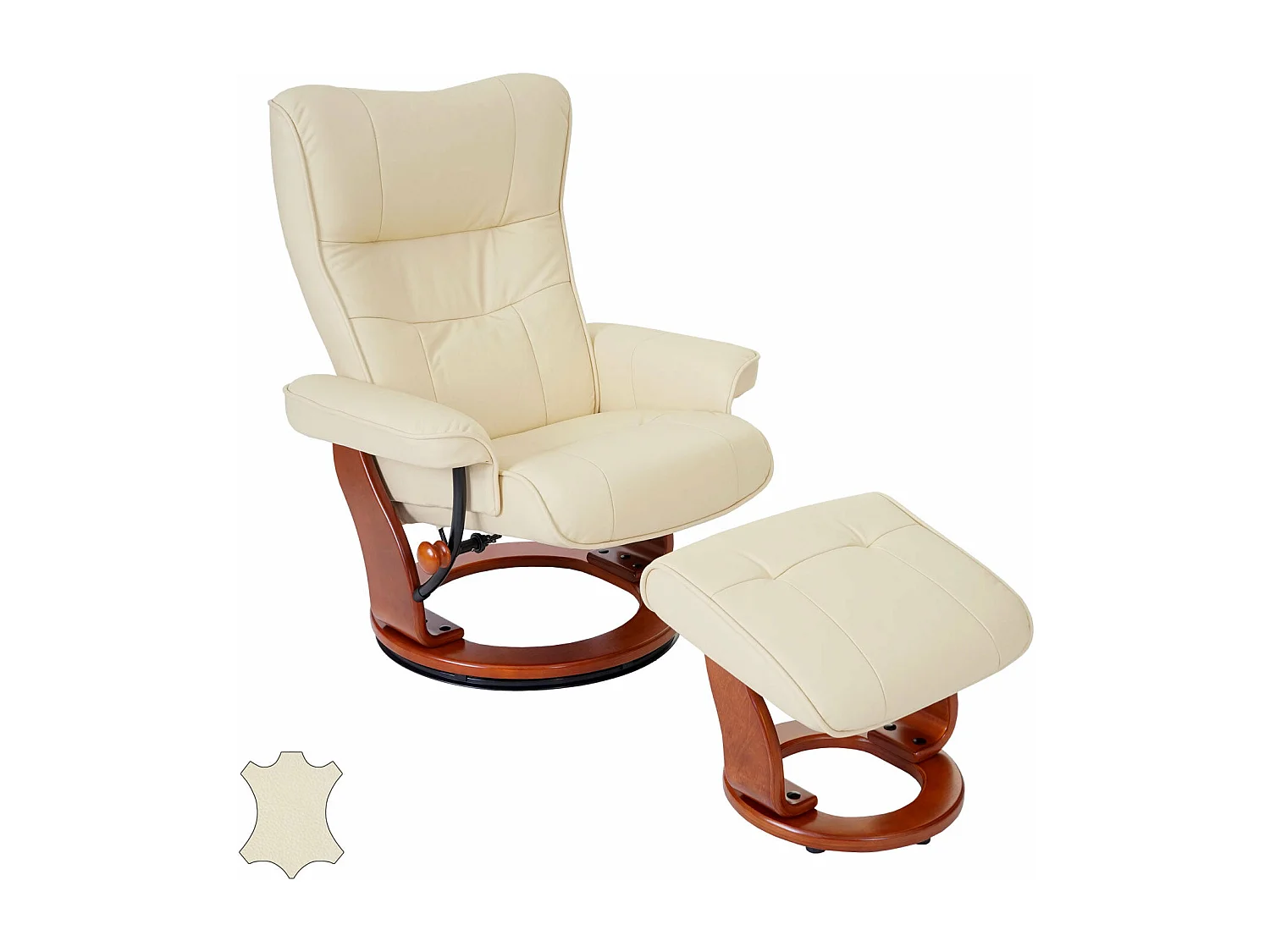 Fauteuil relax fauteuil TV cuir marron 67 x 50 x 90 cm 04_0007832