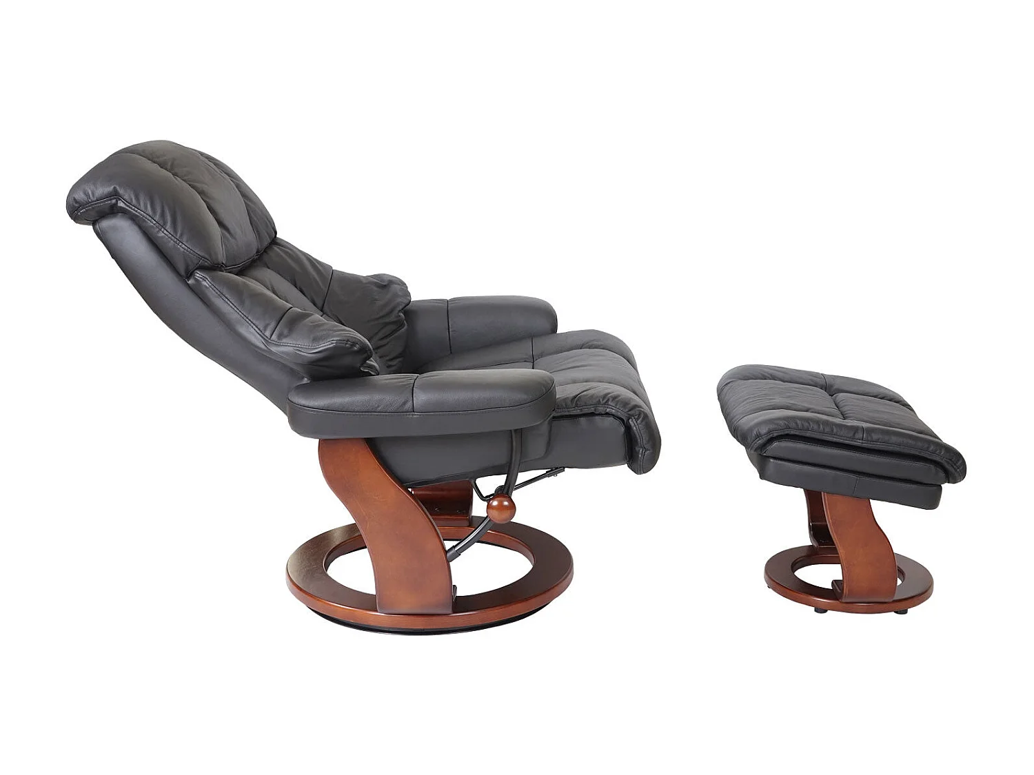 Fauteuil de relaxation avec cuir marron 78 x 56 x 94 cm 04_0007818