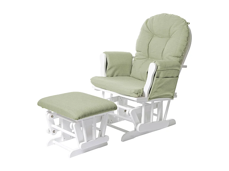 Fauteuil de relaxation fauteuil bois blanche 57 x 44 x 91 cm 04_0006826