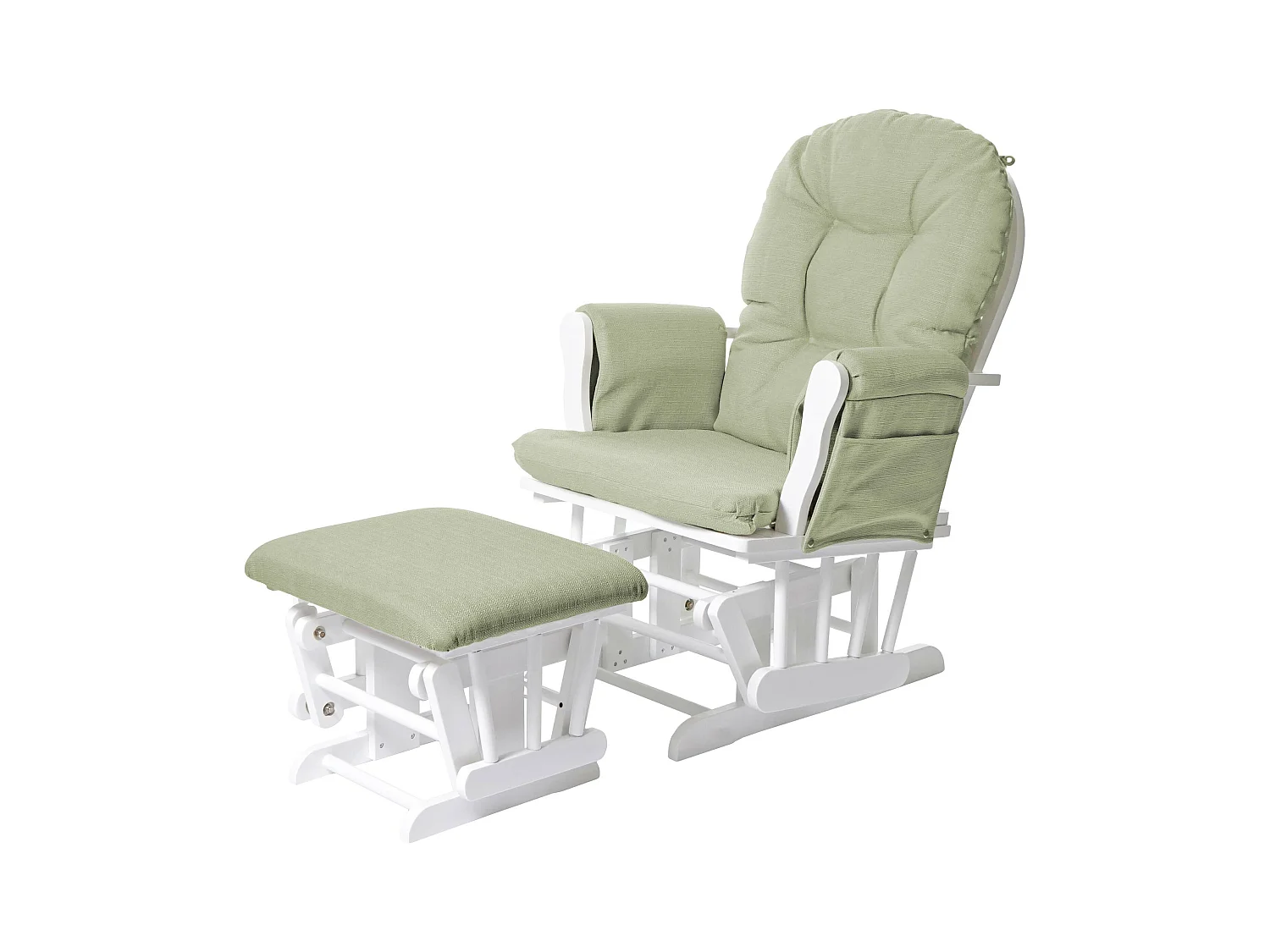 Fauteuil de relaxation fauteuil bois blanche 57 x 44 x 91 cm 04_0006826