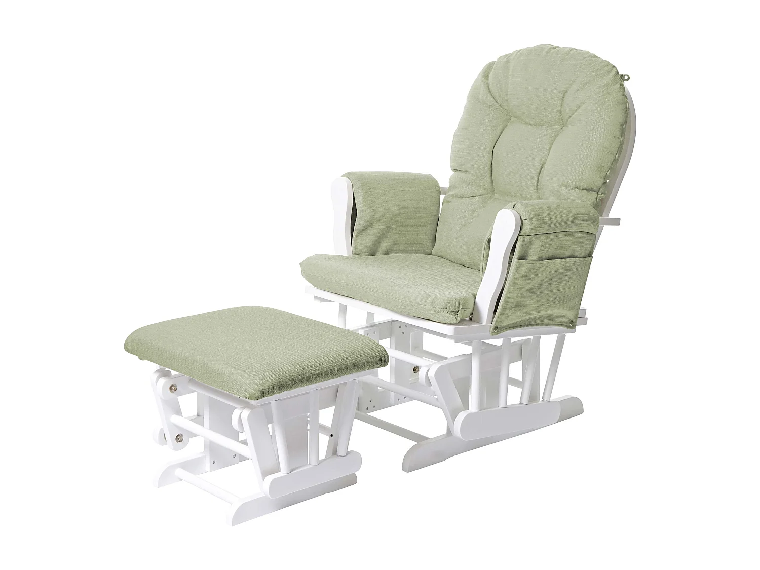Fauteuil de relaxation fauteuil bois blanche 57 x 44 x 91 cm 04_0006826