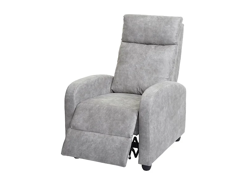 Fauteuil TV de relaxation tissu grise 69 x 54 x 77 cm 04_0006879