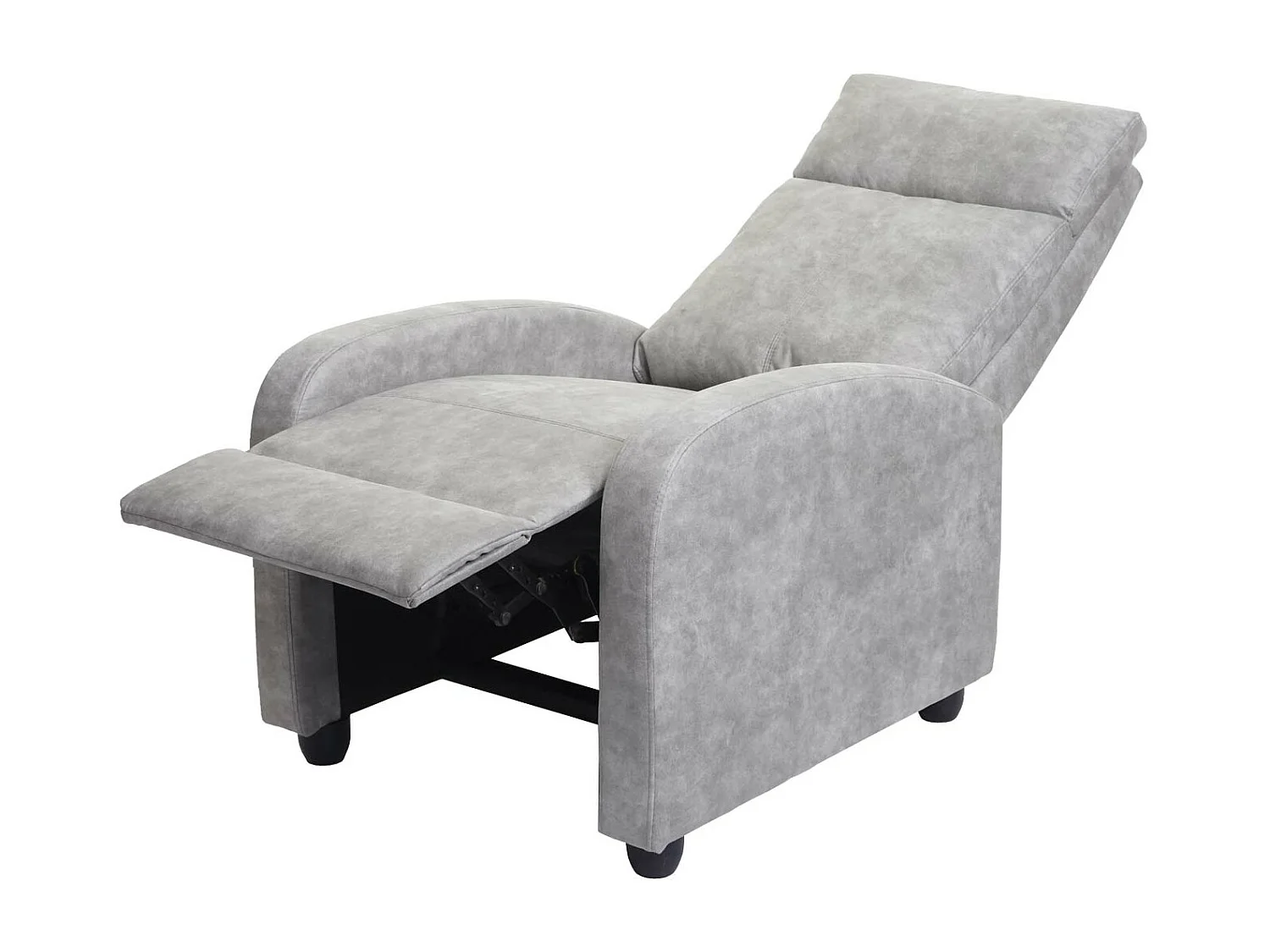 Fauteuil TV de relaxation tissu grise 69 x 54 x 77 cm 04_0006879