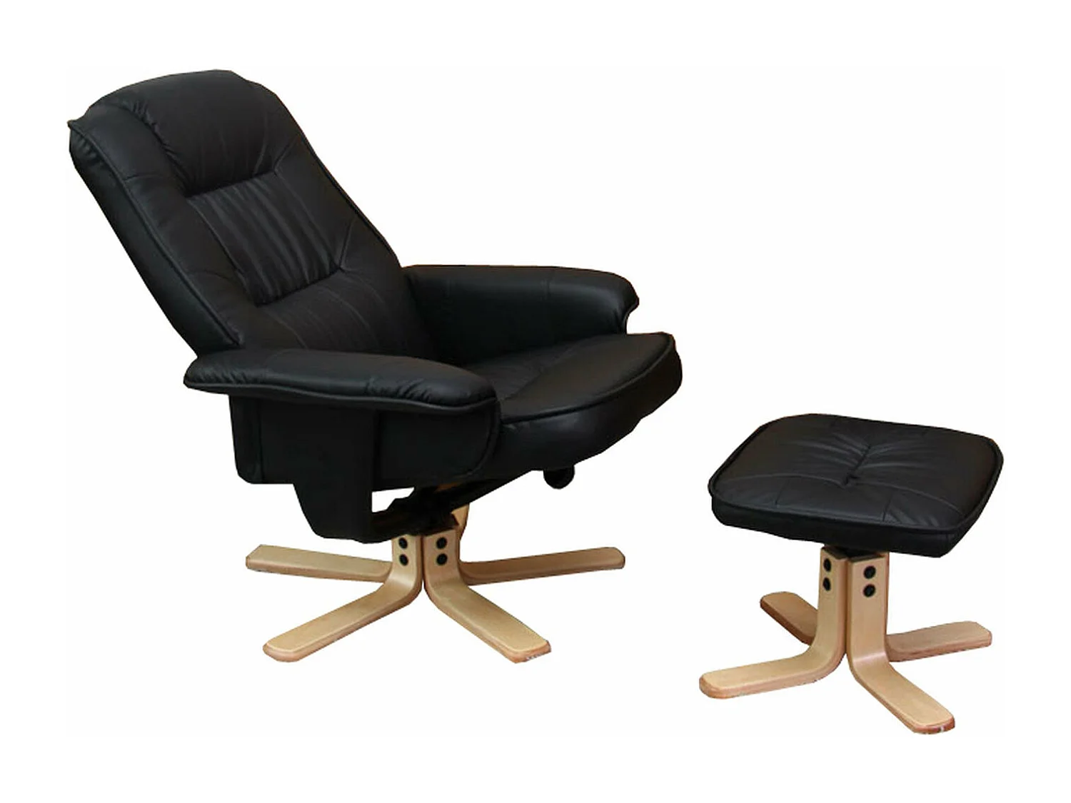 Fauteuil de relaxation TV bois marron 65 x 37 x 80 cm 04_0006837