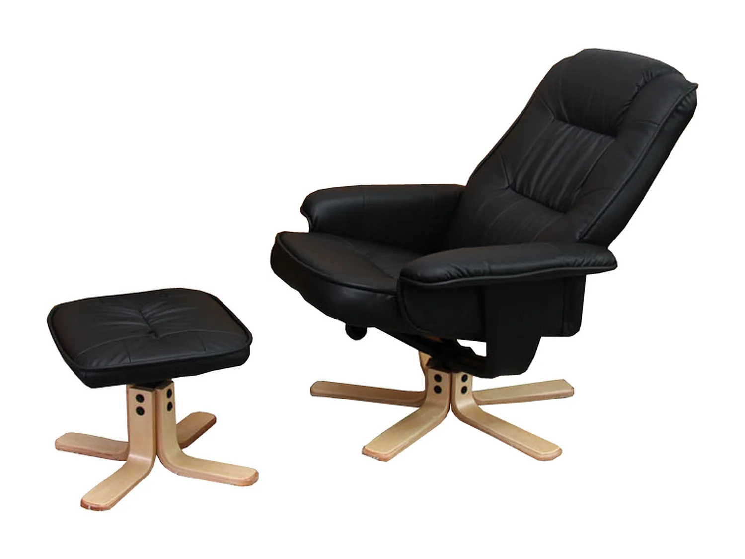 Fauteuil de relaxation TV bois marron 65 x 37 x 80 cm 04_0006837