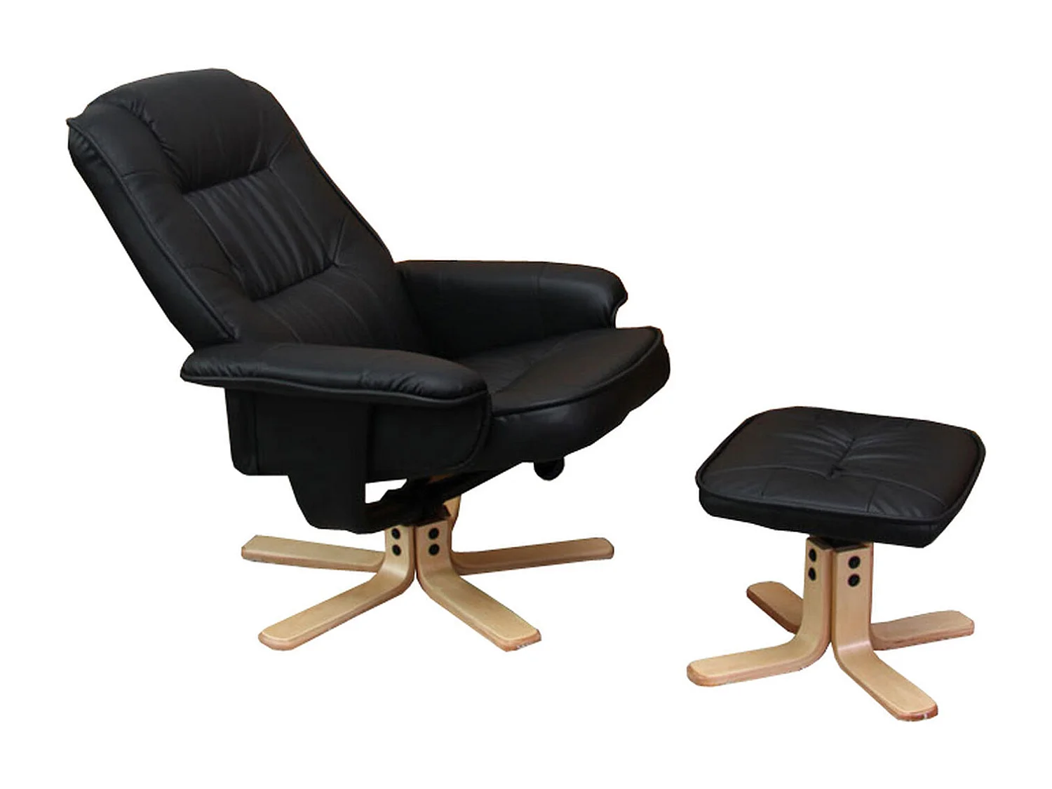 Fauteuil de relaxation TV bois marron 65 x 37 x 80 cm 04_0006837