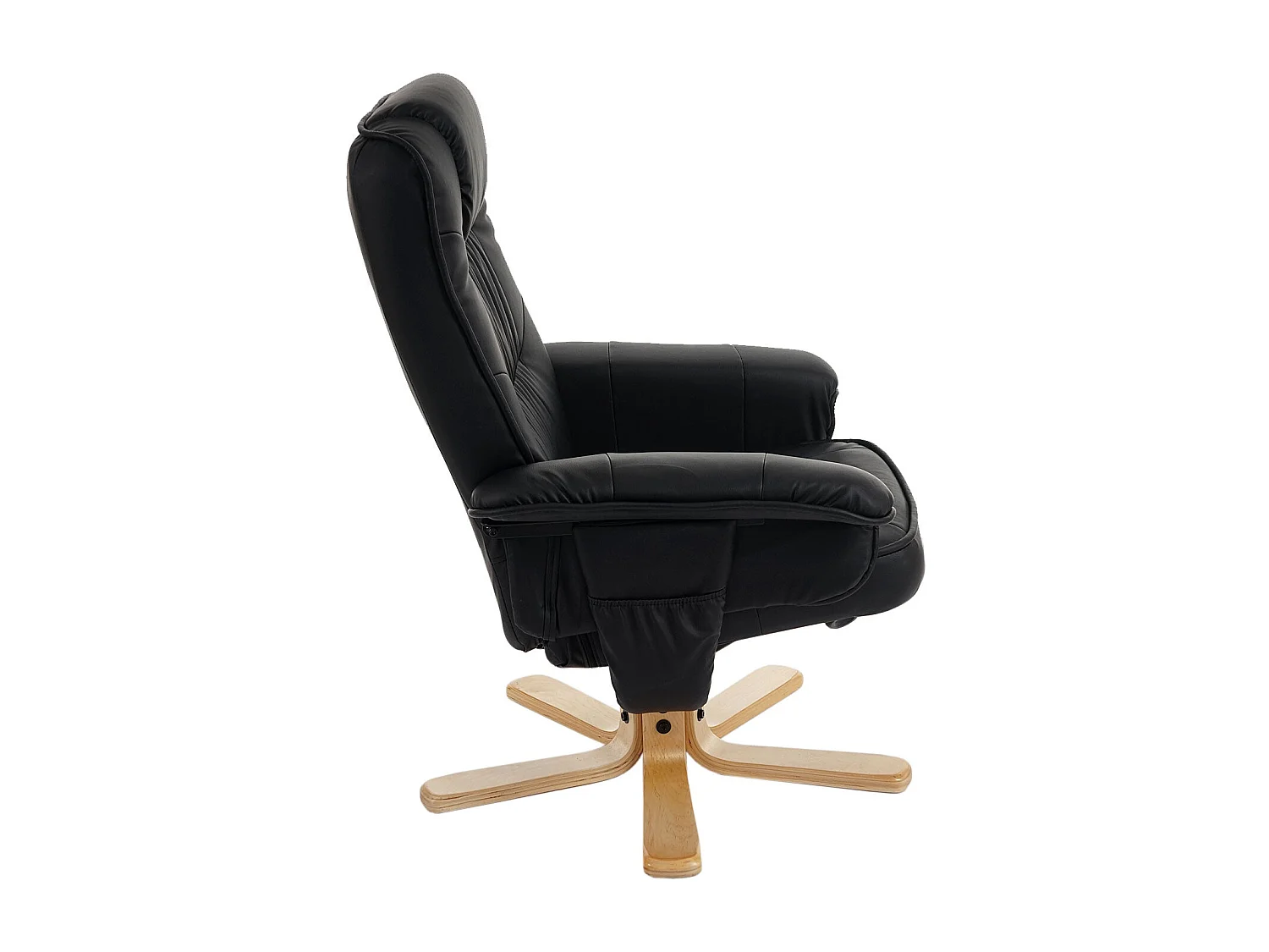 Fauteuil de relaxation TV bois marron 65 x 37 x 80 cm 04_0006837