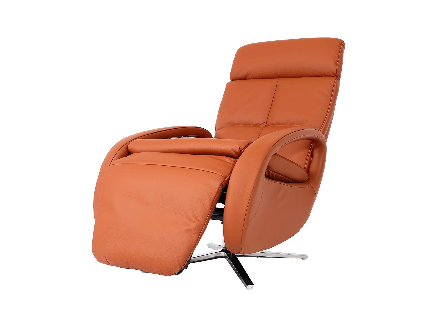 Fauteuil de relaxation fauteuil cuir marron 77 x 58 x 90 cm 04_0006832