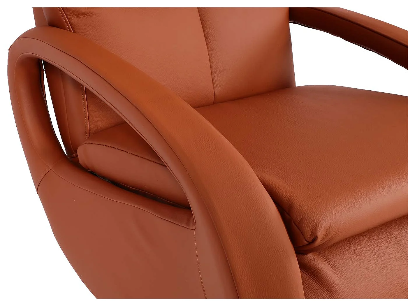 Fauteuil de relaxation fauteuil cuir marron 77 x 58 x 90 cm 04_0006832