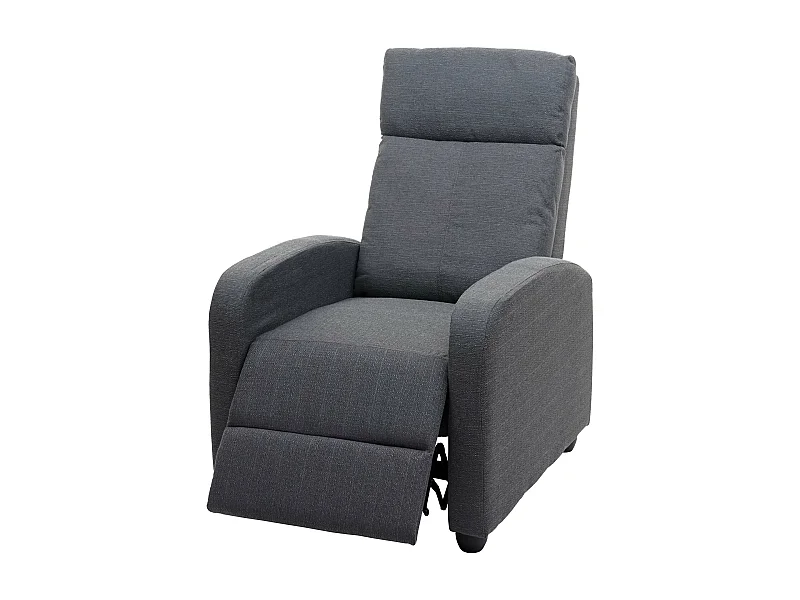 Fauteuil TV relaxation fonction tissu grise 67 x 90 x 102 cm 04_0002003