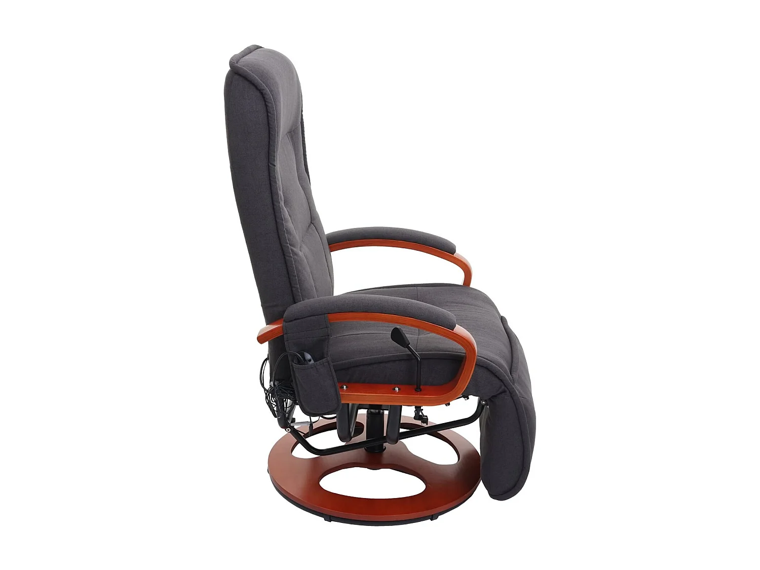 Fauteuil de relaxation fonction tissu grise 71 x 47 x 100 cm 04_0006384