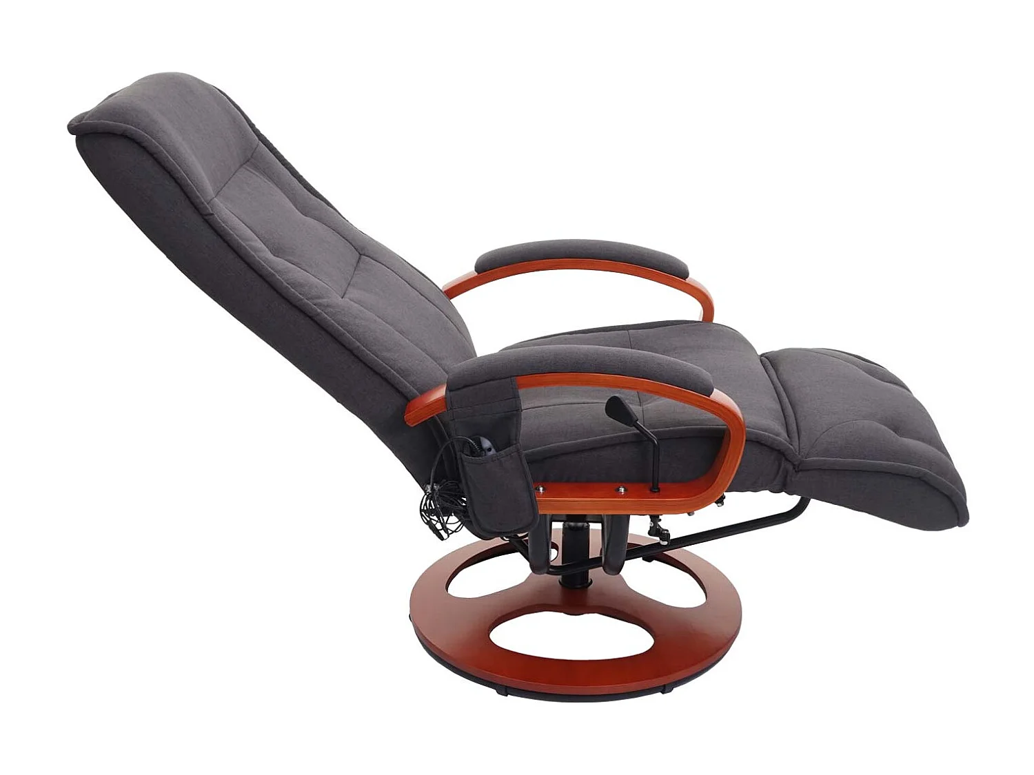 Fauteuil de relaxation fonction tissu grise 71 x 47 x 100 cm 04_0006384