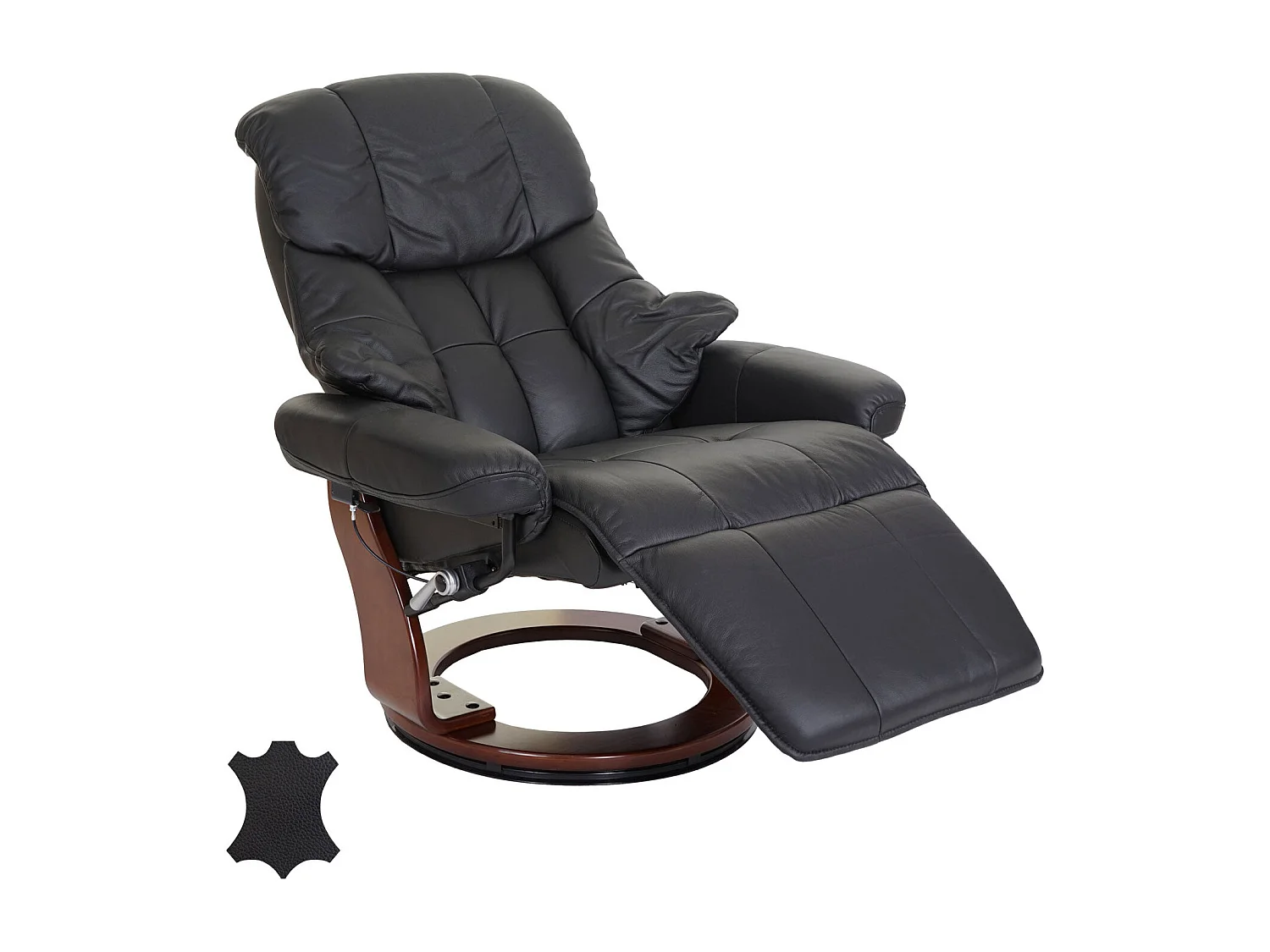 Fauteuil TV de relaxation cuir marron 78 x 64 x 86 cm 04_0007815