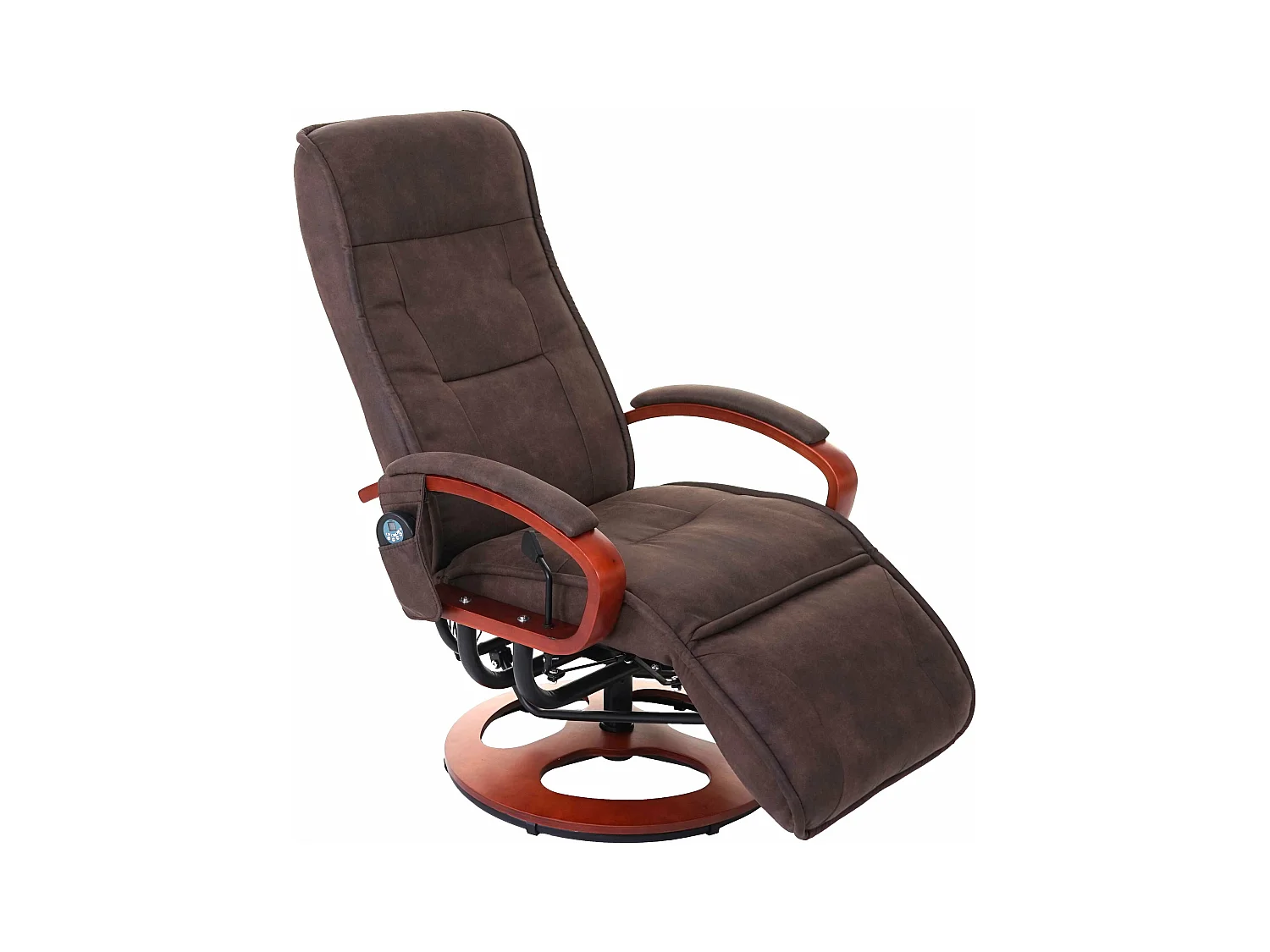 Fauteuil de relaxation avec tissu marron 69 x 143 x 99 cm 04_0004339