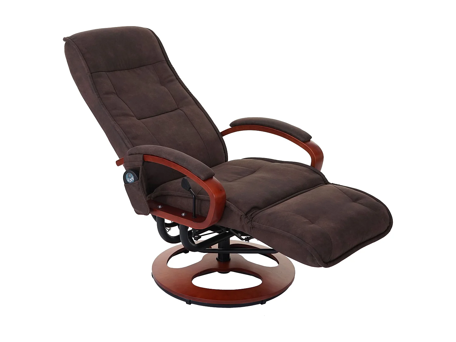 Fauteuil de relaxation avec tissu marron 69 x 143 x 99 cm 04_0004339