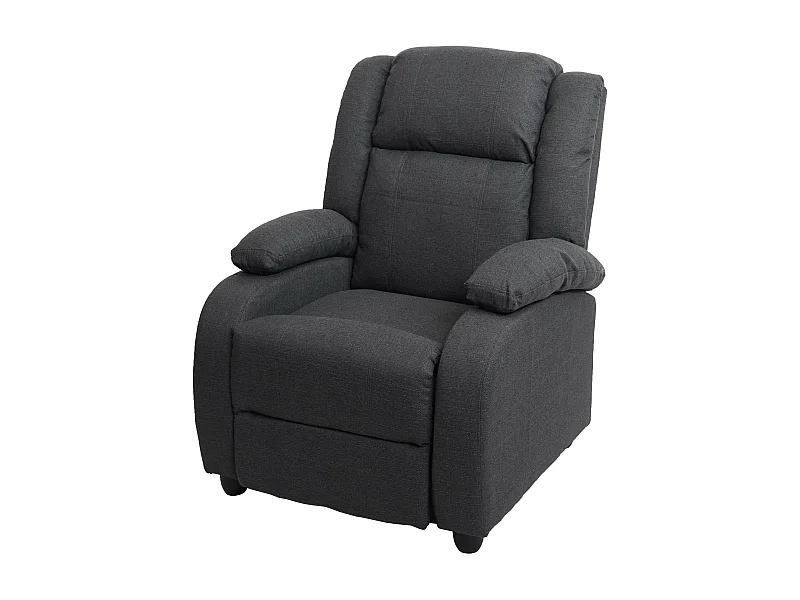 Fauteuil TV relaxation transat tissu grise 84 x 93 x 102 cm 04_0002012
