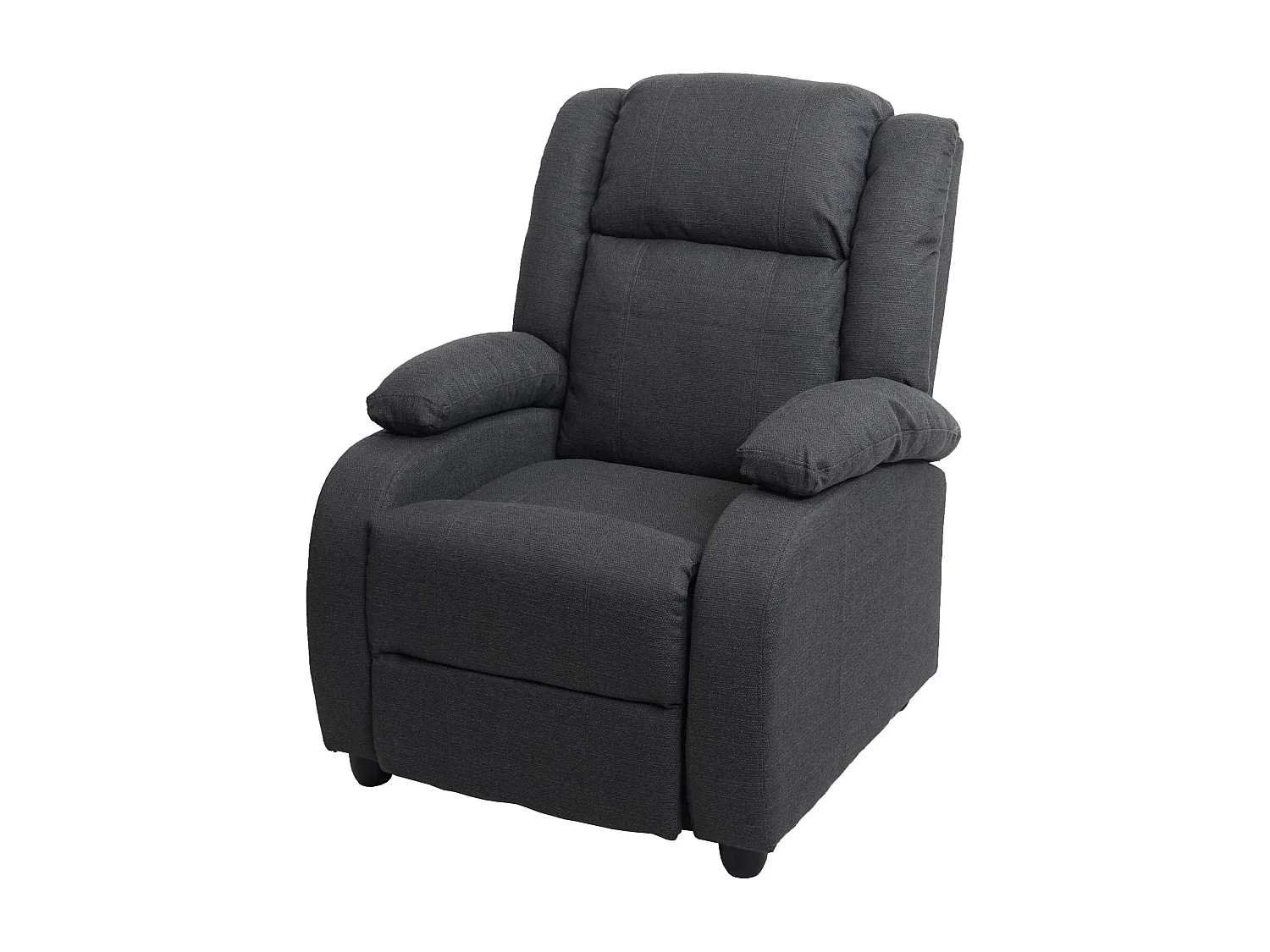 Fauteuil TV relaxation transat tissu grise 84 x 93 x 102 cm 04_0002012