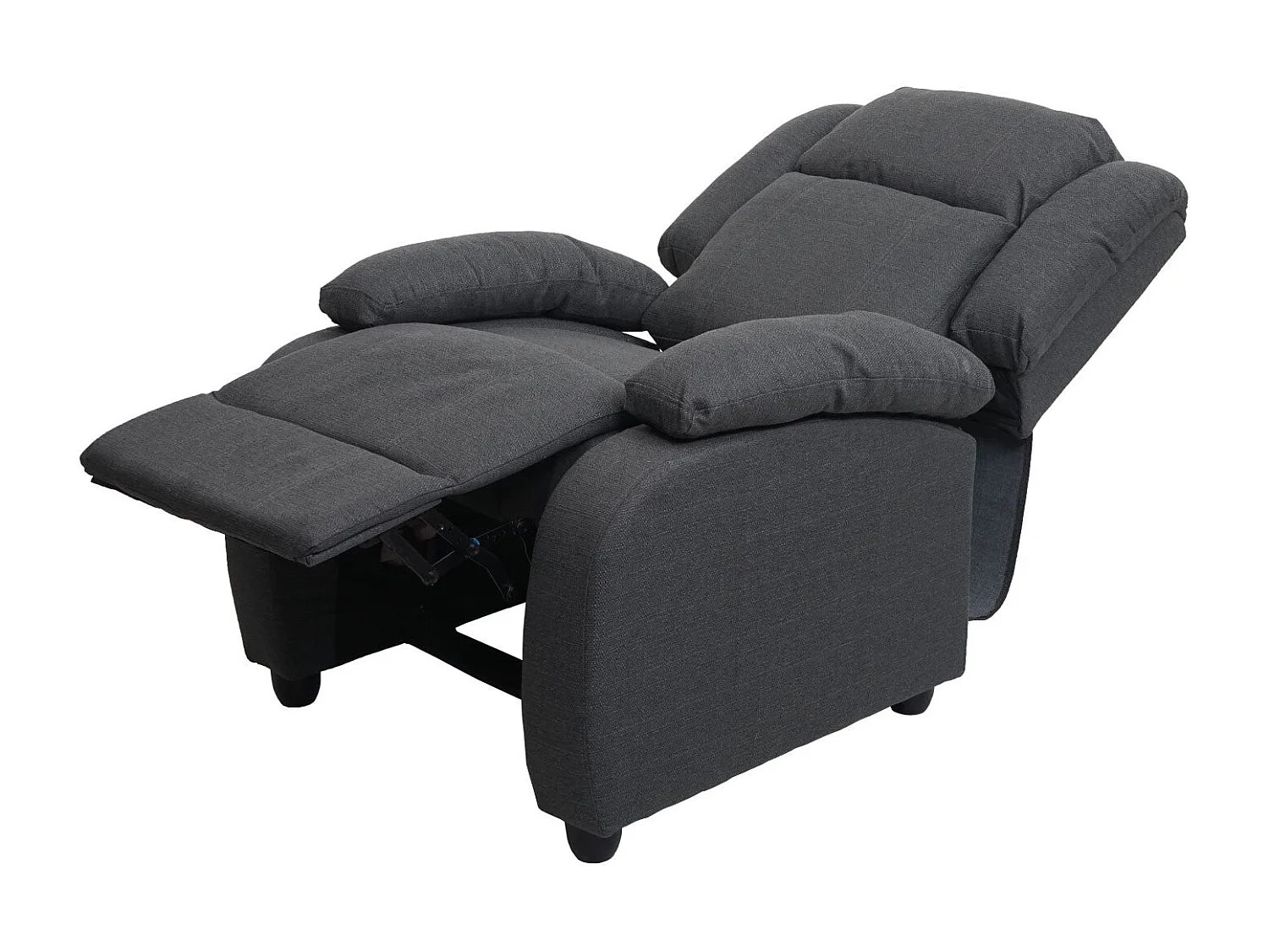 Fauteuil TV relaxation transat tissu grise 84 x 93 x 102 cm 04_0002012