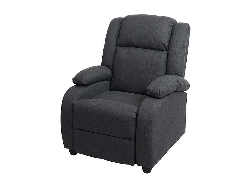 Fauteuil TV relaxation transat tissu grise 84 x 93 x 102 cm 04_0002012