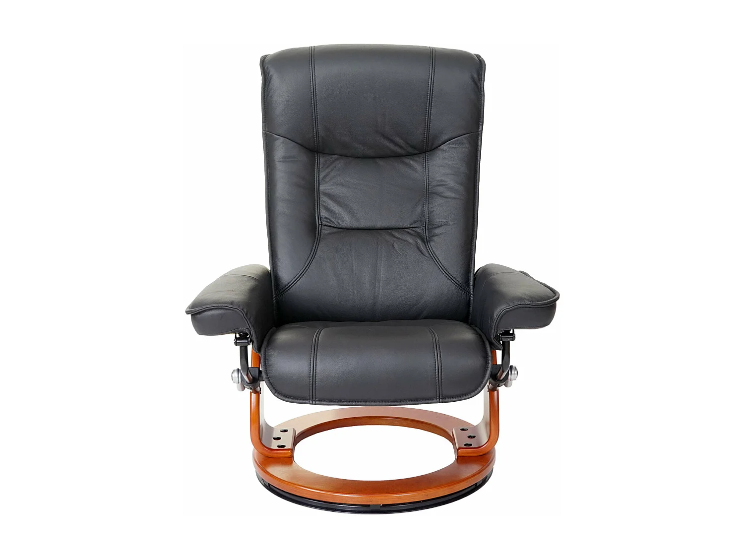 Fauteuil de relaxation TV cuir noire 86 x 82 x 105 cm 04_0003672